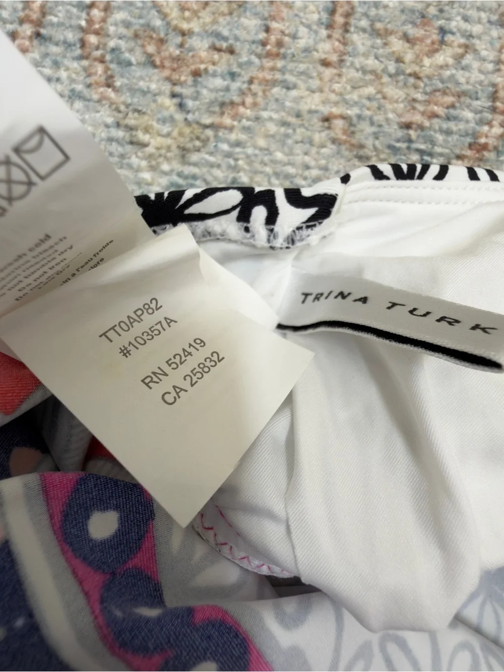 Trina Turk Tanzania Tankini top size 4